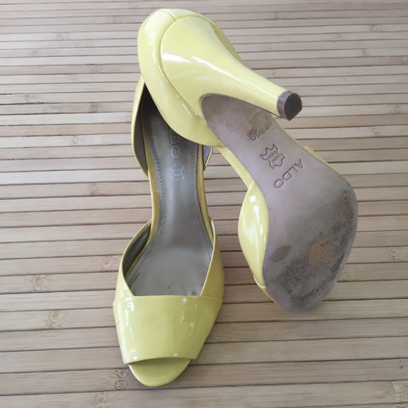 Aldo yellow patent leather heels - Picture 5 of 6